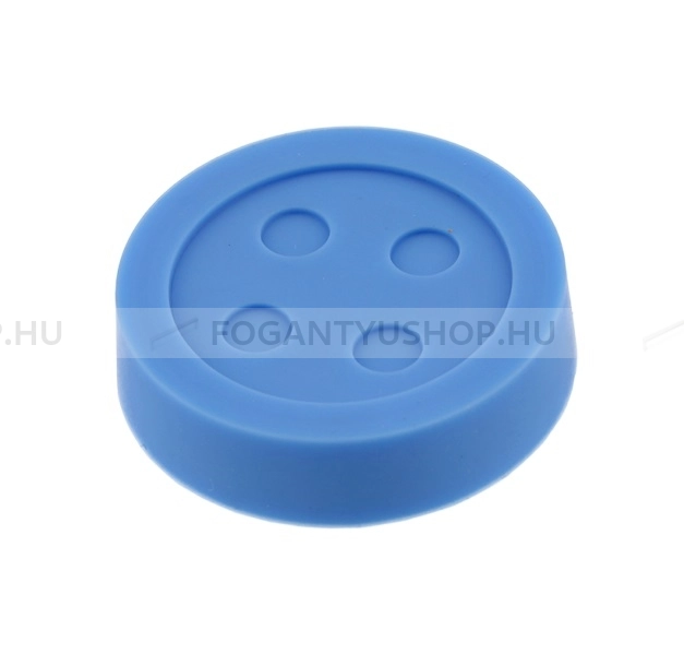 GTV Gyerek fogantyú gomb - 1 furatos - UM-BUTTON-NB - Kék - Gumi - Színes gyerekbútor fogantyú