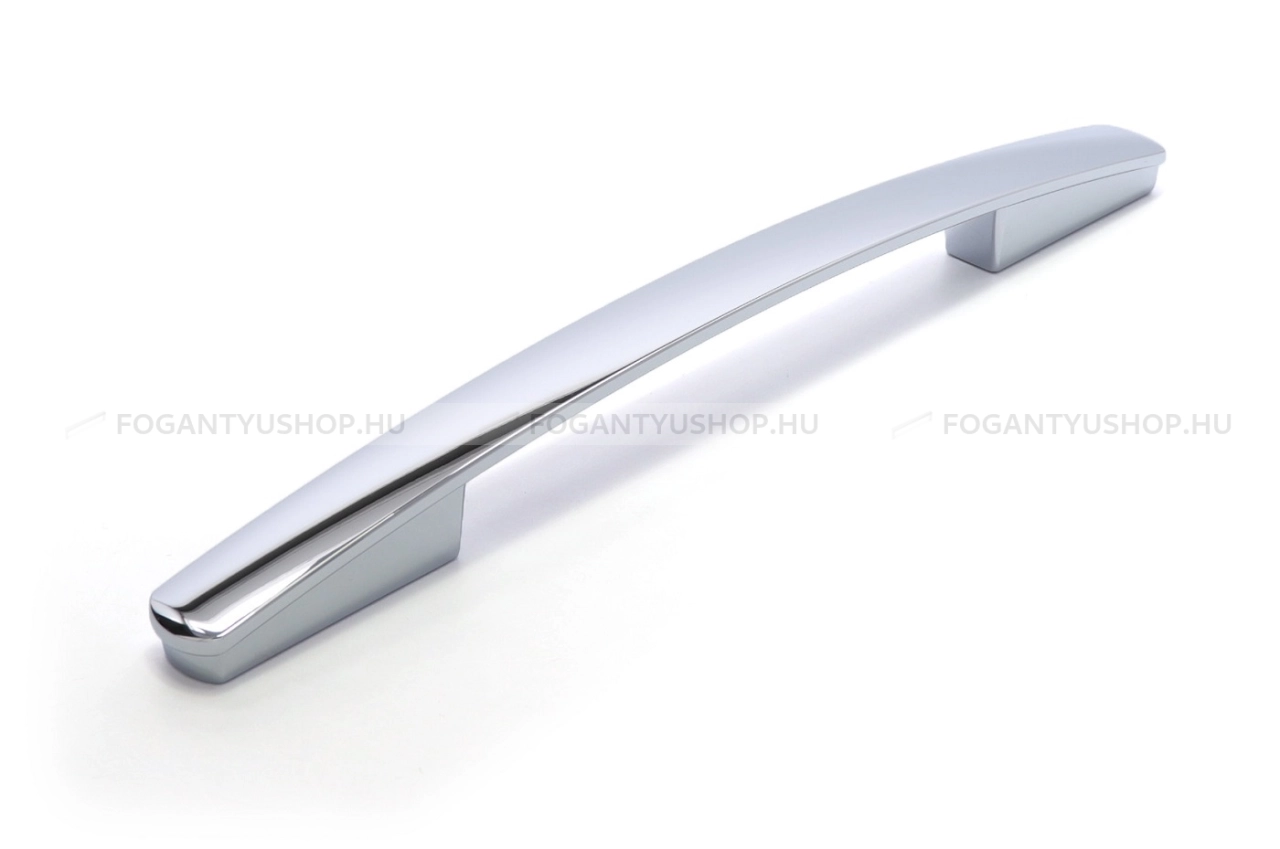 RUJZ DESIGN Bútor fogantyú - 160 387.20 - furattáv 160 mm - Fényes króm Cr - Zamak fém ötvözet - Egy méretben gyártott fém bútorfogantyú