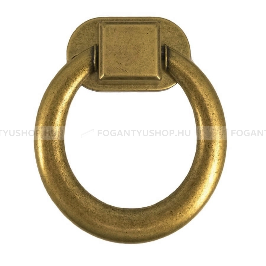 GIUSTI Fogantyú - 48 WFR764V90C00D1 - furattáv 48 mm - Antik patina barna  - Zamak fém ötvözet - Klasszikus, vintage, antik fém bútorfogantyú