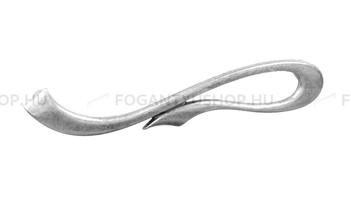 GIUSTI Fogantyú - 128 WMN63712800E8 - furattáv 128 mm - Antik ezüst  - Zamak fém ötvözet - Klasszikus, vintage, antik fém bútorfogantyú