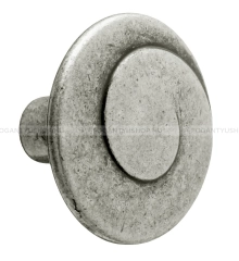 GIUSTI Fogantyú - 1 furatos - FG.WPO60203000D5 - Antik ezüst - Zamak fém ötvözet
