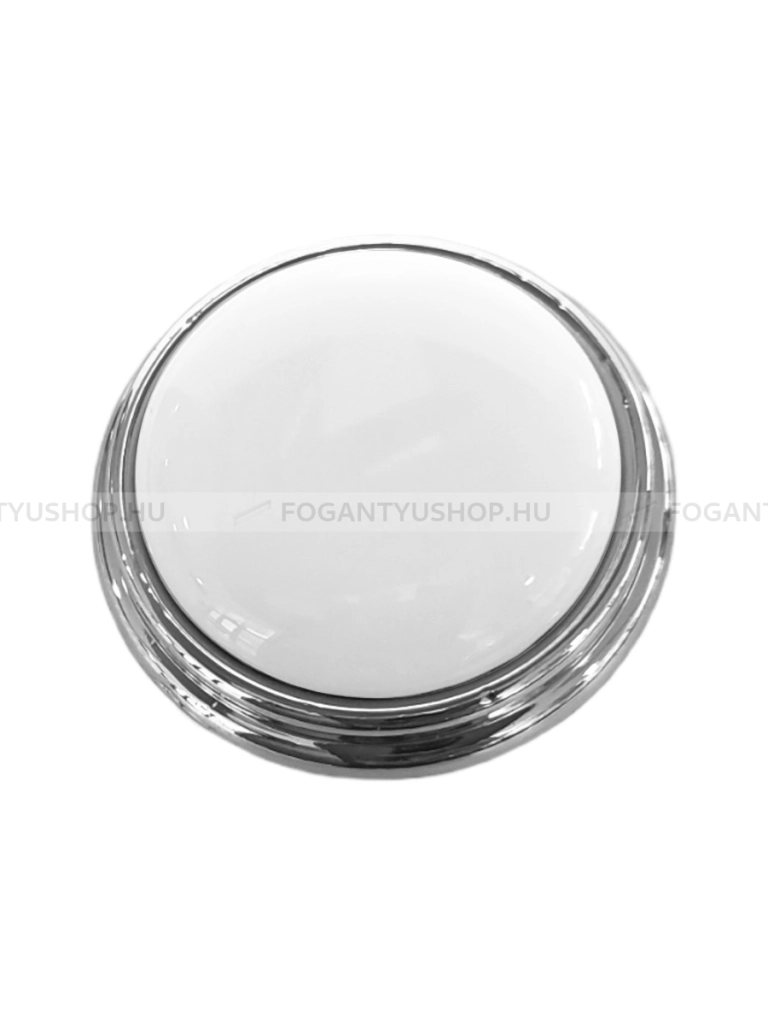 GIUSTI - FG.P770000CLG - Fényes króm - Fehér - Porcelán, porcelánnal kombinált antikolt fém gombfogantyú