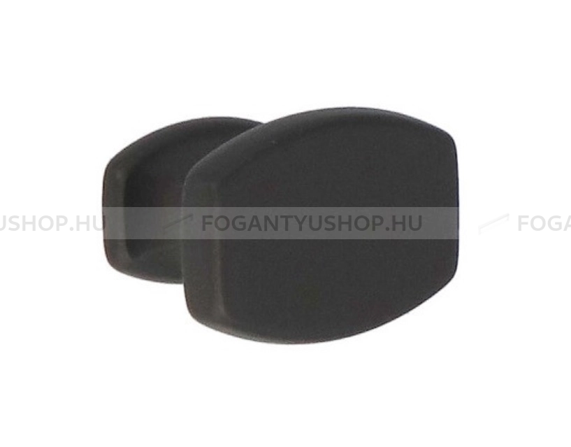 GIUSTI Gomb fogantyú - WPO81300000N4 - 1 furatos - Fekete - Zamak fém ötvözet - Antikolt, vintage fém gombfogantyú (szögletes, kerek)