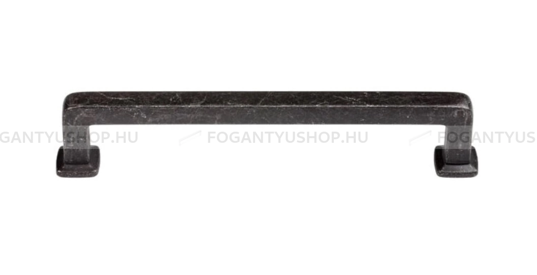 GIUSTI Fogantyú - FG.WMN78009600T2 - Vintage koptatott fekete - Antikolt, rusztikus fém bútorfogantyú