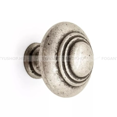 GIUSTI Fogantyú - 1 furatos - FG.WPO2031-3000E8 - Antik ezüst - Zamak fém ötvözet