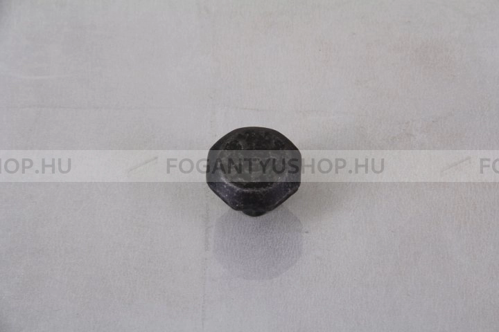 GIUSTI Fogantyú - FG.WPO76100000T2 - Kovácsolt vas hatás - Antikolt, vintage fém gombfogantyú (szögletes, kerek)