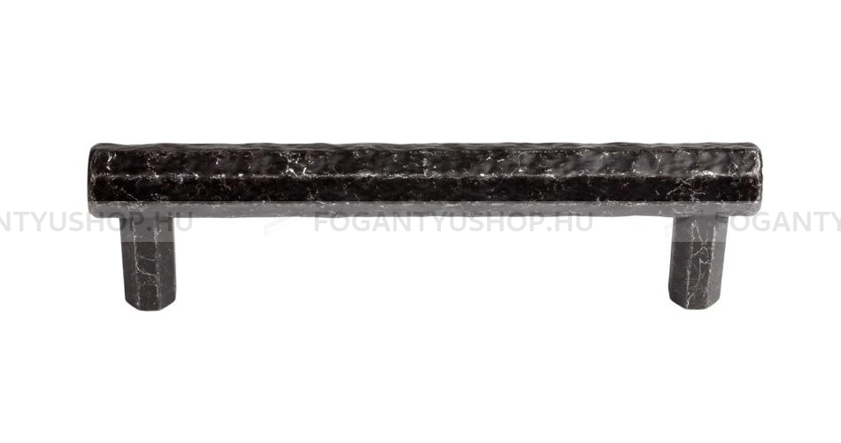 GIUSTI Bútor fogantyú - 128 WMN76112800T2 - furattáv 128 mm - Kovácsolt vas hatás  - Zamak fém ötvözet - Klasszikus, vintage, antik fém bútorfogantyú