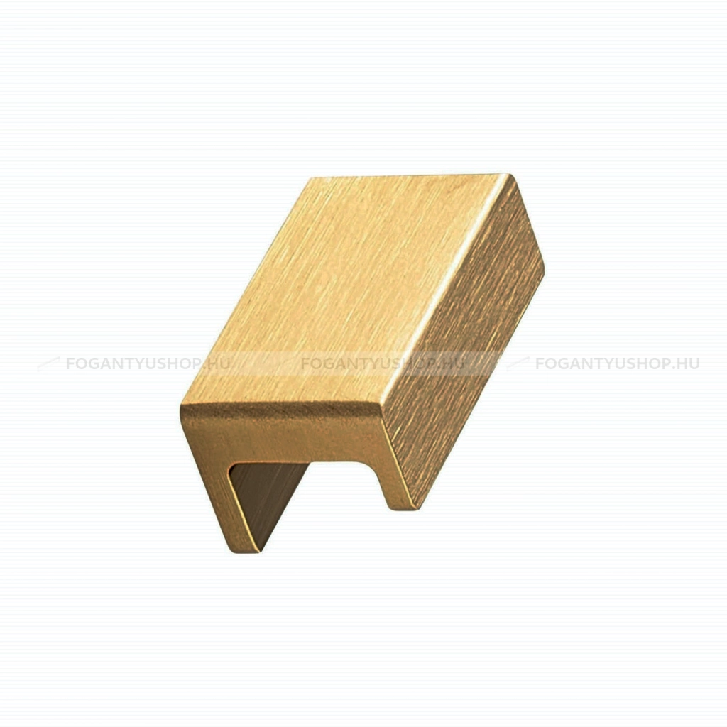 FURNIPART Gombfogantyú - STATION KNOB 32 II. - furattáv 32 mm - Csiszolt sárgaréz 31 - Alumínium - Színes fém gombfogantyú, bútorgomb