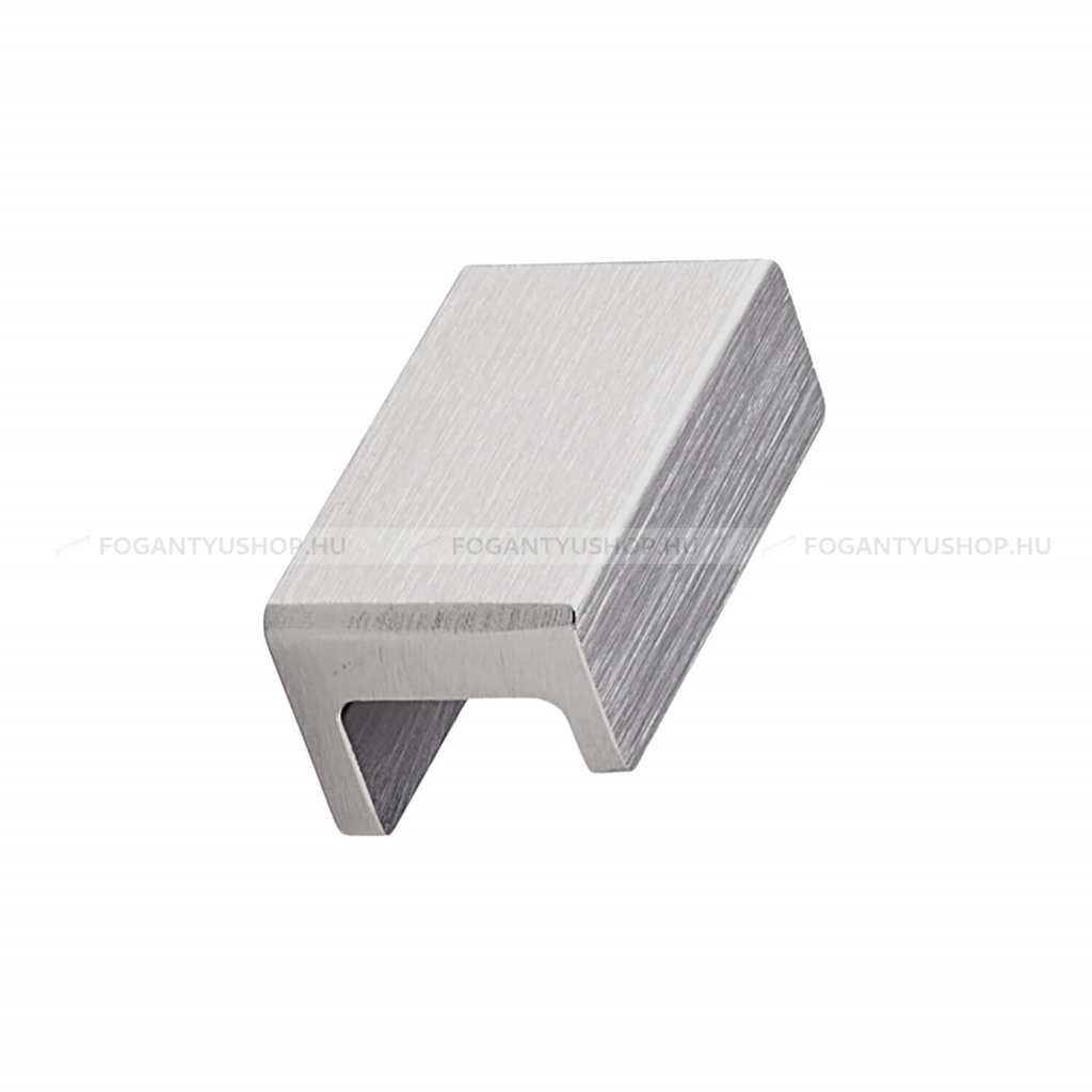 FURNIPART Bútorgomb - STATION KNOB 32 - furattáv 32 mm - Szálcsiszolt 66 - ABS műanyag - Fém gombfogantyú, bútorgomb (szögletes, kerek)
