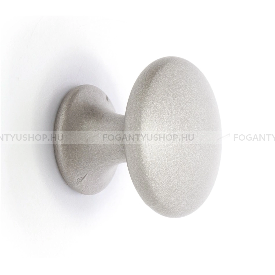 RUJZ DESIGN Gomb fogantyú - 162.24 - 1 furatos - Matt nikkel MNiL - Zamak fém ötvözet - Fém gombfogantyú, bútorgomb (szögletes, kerek)