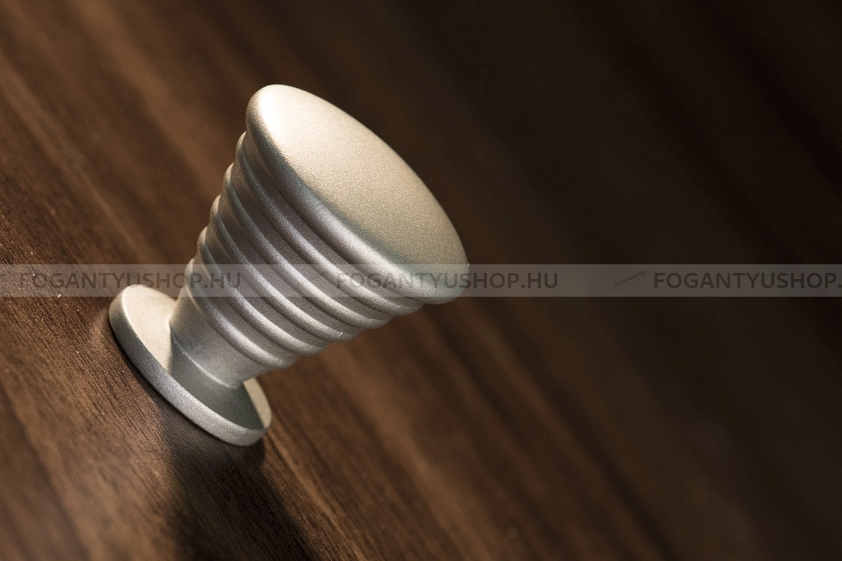 RUJZ-DESIGN---Fogantyu---163.26---Ezust-inox-(szalcsiszolt)---Fem-gombfogantyu-butorgomb-(szogletes-kerek)
