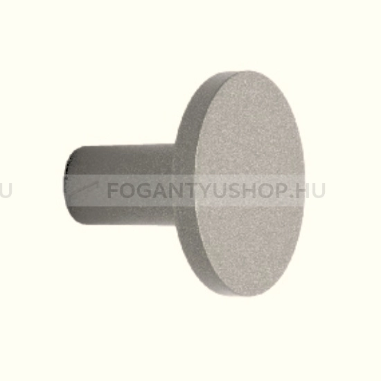 RUJZ DESIGN Gomb fogantyú - 807.24 - 1 furatos - Matt nikkel MNiL - Zamak fém ötvözet - Fém gombfogantyú, bútorgomb (szögletes, kerek)