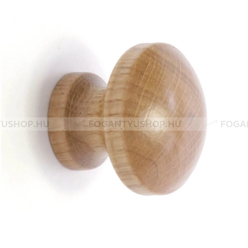 RUJZ DESIGN Fogantyú - L1.03.32 Tölgyfa - 1 furatos - Tölgyfa hrast - Gumi - Fa bútorfogantyú