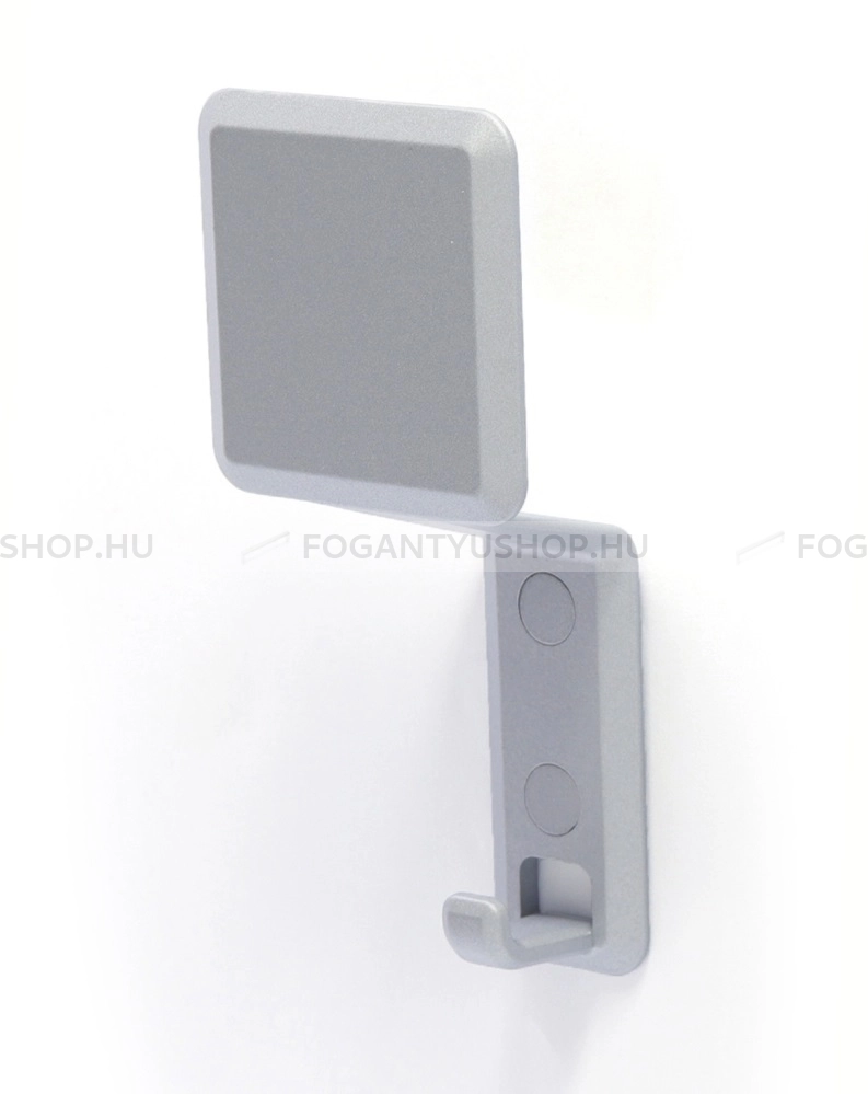 RUJZ DESIGN Kabát fogas - 25 40.005 - Matt króm MCrL - Zamak fém ötvözet - Kombinált, kalaptartós fogas