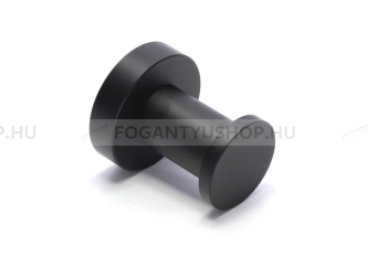 RUJZ DESIGN 40.008 Fogas, 45x40mm - 1 furatos - Fekete - Alumínium