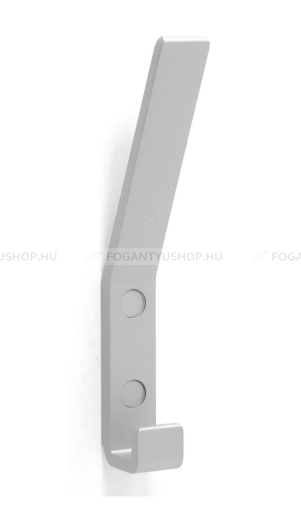 RUJZ DESIGN 40.013A Fogas, 17x140mm - Festett aluminium hatás - Kombinált, kalaptartós fogas