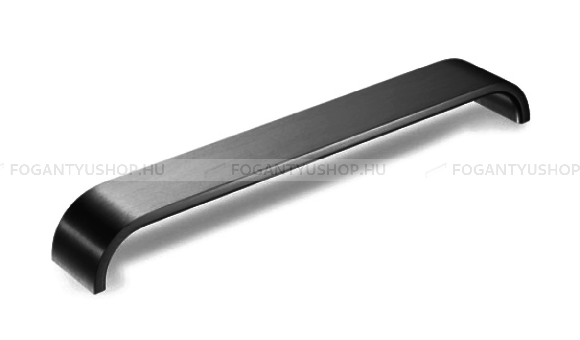 RUJZ DESIGN Fogantyú - 491.26 SatCrnE ABS műanyag színes SatCrnE ABS műanyag színes SatCrnE színes - Fekete szálcsiszolt SatCrnE - Alumínium - Több méretben gyártott színes fém bútorfogantyú