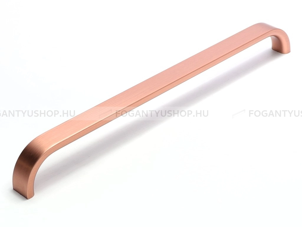 RUJZ DESIGN Bútor fogantyú - 128 520.15 (NOEXP) - furattáv 128 mm - Szálcsiszolt rosegold  - Alumínium - Több méretben gyártott színes fém bútorfogantyú
