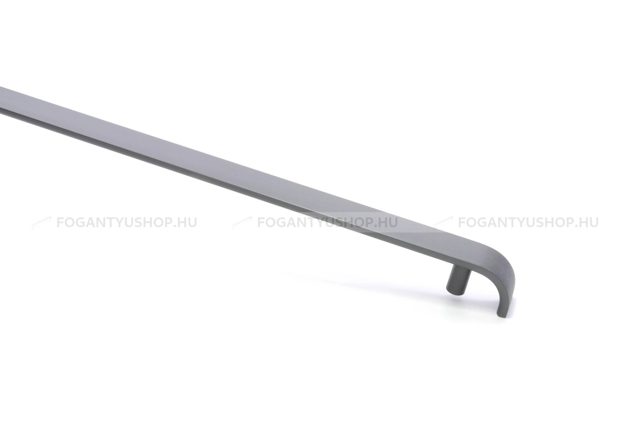 RUJZ DESIGN Bútor fogantyú - 882 568.28 - furattáv 882 mm - Szálcsiszolt szürke  - Alumínium - Egy méretben gyártott színes fém bútorfogantyú