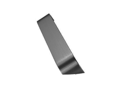 RUJZ DESIGN Fogantyú - 416 mm - 617.33 - Fekete szálcsiszolt - Alumínium - Egy méretben gyártott színes fém bútorfogantyú - (NOEXP)
