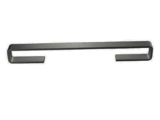 RUJZ DESIGN Fogantyú - 96 mm - 618.15 - Fekete szálcsiszolt - Alumínium - Több méretben gyártott színes fém bútorfogantyú  - (NOEXP)