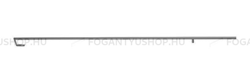 RUJZ DESIGN Bútor fogantyú - 864 665.12 - furattáv 864 mm - Szálcsiszolt szürke  - ABS műanyag - Egy méretben gyártott színes fém bútorfogantyú