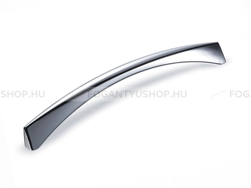 RUJZ DESIGN Fogantyú - 160 496.14 - furattáv 160 mm - Fényes króm Cr - Zamak fém ötvözet - Egy méretben gyártott fém bútorfogantyú