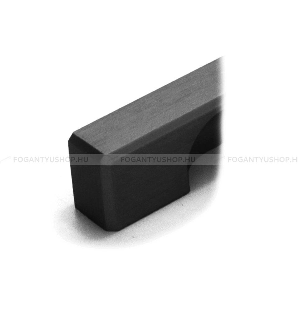 RUJZ DESIGN Fogantyú - 697.14B - Fekete szálcsiszolt - Több méretben gyártott színes fém bútorfogantyú 