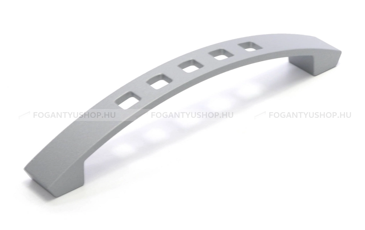 RUJZ DESIGN Bútorfogantyú - 128 321.18 Festett hatás - furattáv 128 mm - Festett aluminium hatás MCrEL - Zamak fém ötvözet - Egy méretben gyártott fém bútorfogantyú
