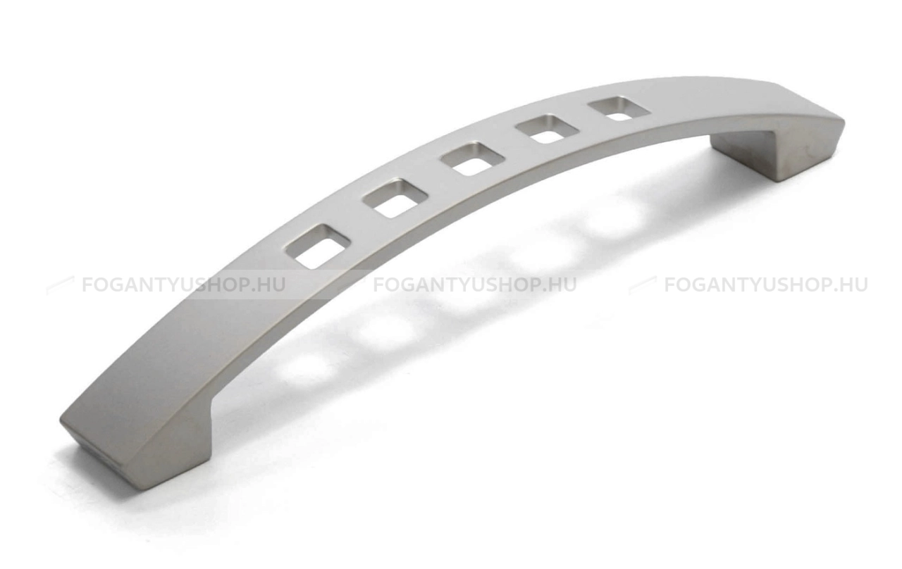 RUJZ DESIGN Fogantyú - 128 321.18 - furattáv 128 mm - Matt nikkel MNiL - Zamak fém ötvözet - Egy méretben gyártott fém bútorfogantyú