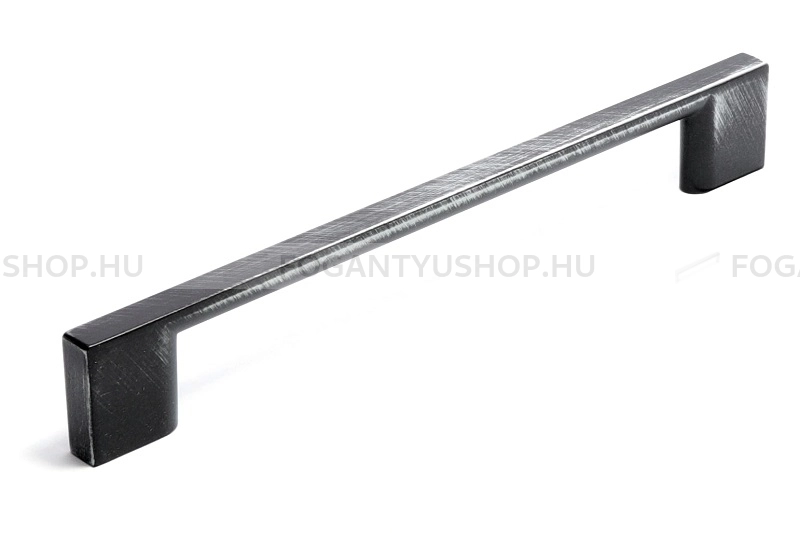 RUJZ DESIGN Bútor fogantyú - 160 mm - 529.27 - Vintage koptatott fekete - Zamak fém ötvözet - Klasszikus, vintage, antik fém bútorfogantyú