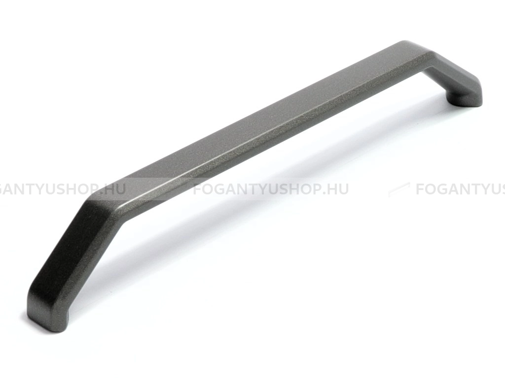 RUJZ DESIGN Fogantyú - 689.14 - Szálcsiszolt szürke  - Zamak fém ötvözet - Több méretben gyártott színes fém bútorfogantyú