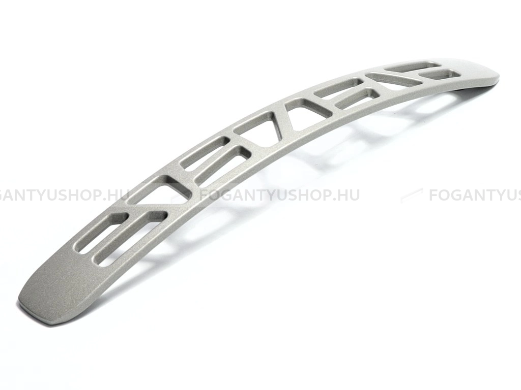 RUJZ DESIGN Fogantyú - 192 691.26 - furattáv 192 mm - Ezüst inox (szálcsiszolt) SNiL - Zamak fém ötvözet - Egy méretben gyártott fém bútorfogantyú