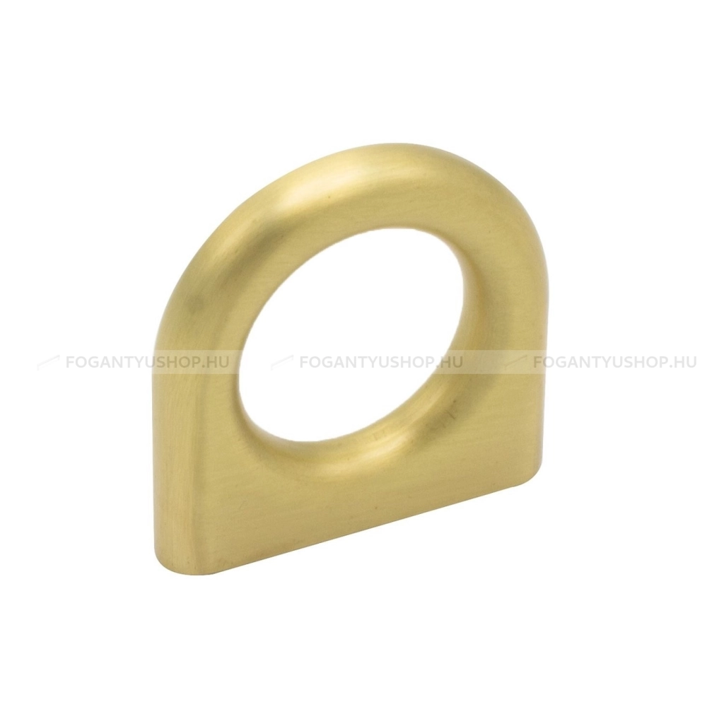 FURNIPART Gomb fogantyú - LUCK KNOB 32 - furattáv 32 mm - Csiszolt arany 33 - Zamak fém ötvözet - Színes fém gombfogantyú, bútorgomb