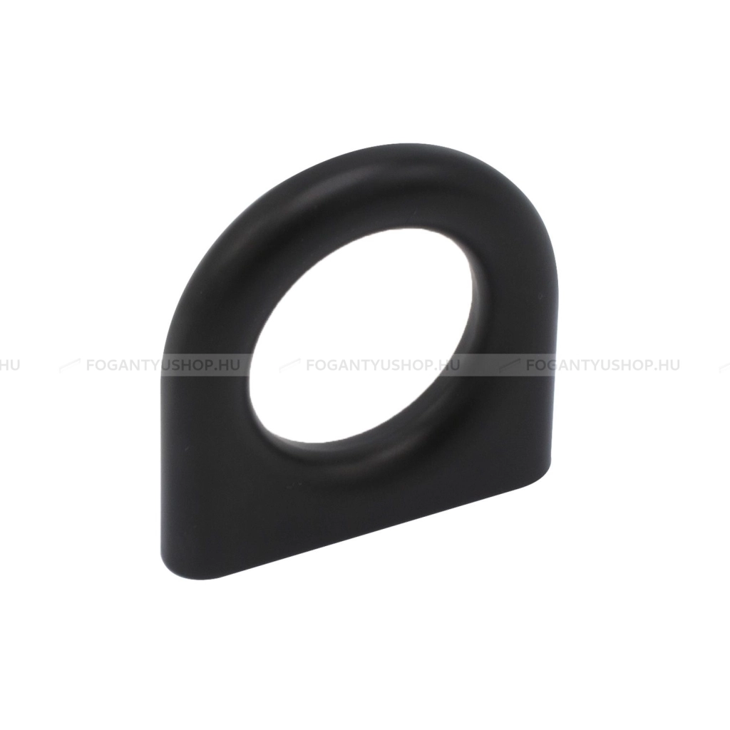 FURNIPART Gomb fogantyú - LUCK KNOB 32 Festett - furattáv 32 mm - Fekete 9005 - Zamak fém ötvözet - Színes fém gombfogantyú, bútorgomb
