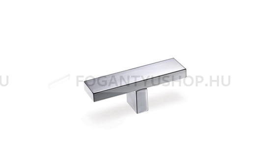 RUJZ DESIGN Gombfogantyú - 561.20 - 1 furatos - Fényes króm Cr - ABS műanyag - Fém gombfogantyú, bútorgomb (szögletes, kerek)
