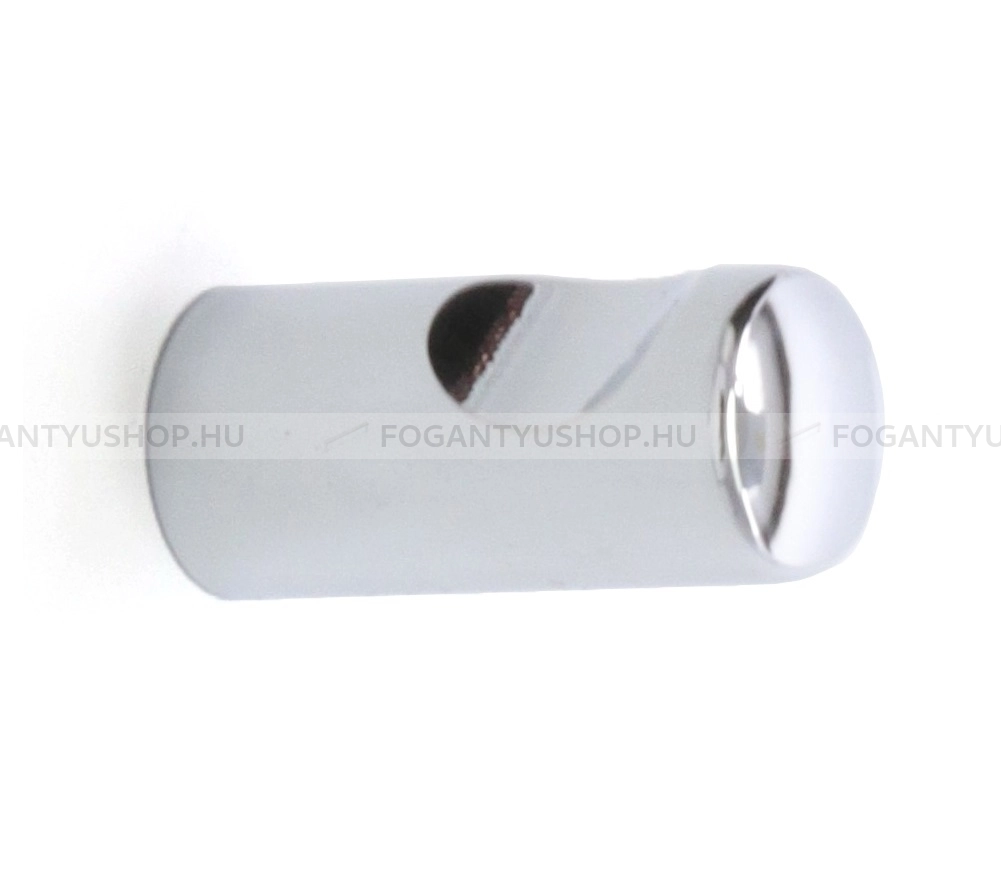 RUJZ DESIGN Gombfogantyú - 805.13 - 1 furatos - Fényes króm Cr - ABS műanyag - Fém gombfogantyú, bútorgomb (szögletes, kerek)