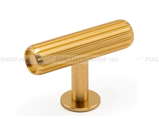 VIEFE Gomb fogantyú Gomb fogantyú RILLE - 1 furatos - Szálcsiszolt sárgaréz II. - Alumínium - Színes fém gombfogantyú, b - 1 furatos -  - Alumínium