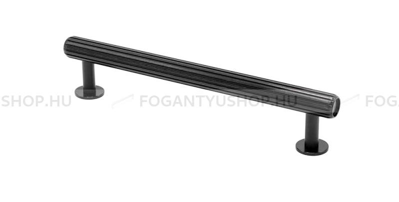 VIEFE Fogantyú RILLE - Fekete szálcsiszolt - Több méretben gyártott színes fém bútorfogantyú 