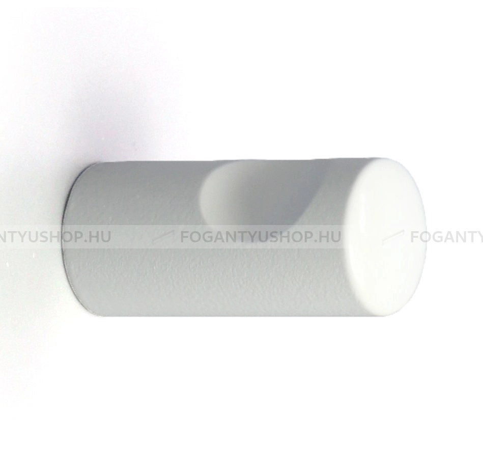 RUJZ DESIGN Gombfogantyú - 805.13L WhiteL Festett WhiteL Festett WhiteL - 1 furatos - Festett fehér WhiteL - Alumínium - Színes fém gombfogantyú, bútorgomb