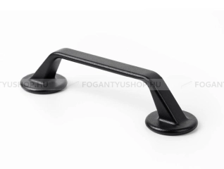 VIEFE Gomb fogantyú Gomb fogantyú OTO - 128 mm - Strukturált fekete - Zamak fém ötvözet - Színes fém gombfogantyú, bútor - 128 mm -  - Zamak fém ötvözet