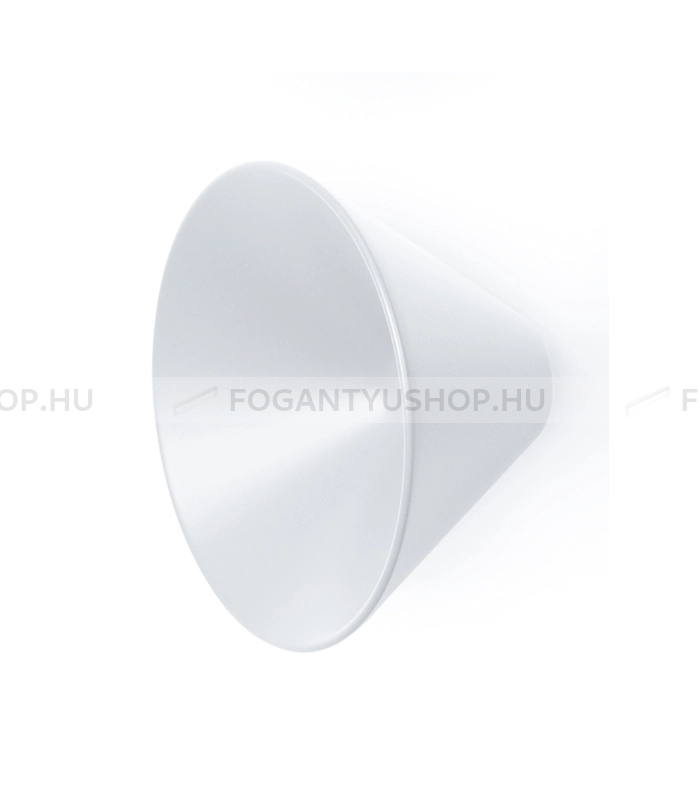 VIEFE Gomb fogantyú - CONIC Festett - Matt fehér ZM1 - Zamak fém ötvözet - Színes fém gombfogantyú, bútorgomb