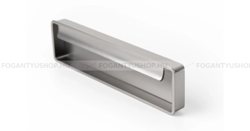 VIEFE Fogantyú Fogantyú FOLD - 128 mm - Ezüst inox (szálcsiszolt) - Zamak fém ötvözet - Bútorajtó felületébe marhat - 128 mm -  - Zamak fém ötvözet