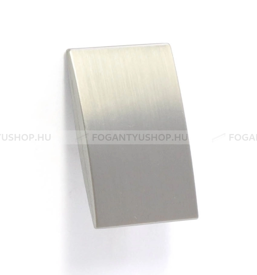 RUJZ DESIGN Gomb fogantyú - 825.32 - 1 furatos - Ezüst inox (szálcsiszolt) SNiL - Zamak fém ötvözet - Fém gombfogantyú, bútorgomb (szögletes, kerek)