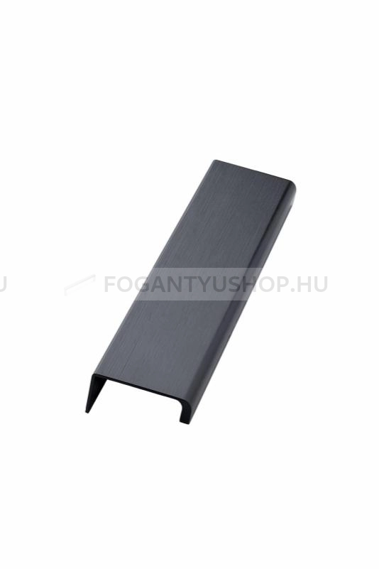 FURNIPART Bútorfogantyú - ARTISAN - Csiszolt matt fekete 76 - ABS műanyag - Bútorajtó élére ültethető színes fém fogantyú