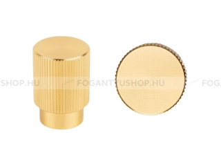 VIEFE Gomb fogantyú Gomb fogantyú ARPA - 1 furatos - Szálcsiszolt sárgaréz II. - Alumínium - Színes fém gombfogantyú, bú - 1 furatos -  - Alumínium