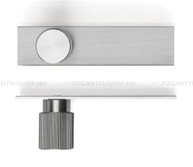 VIEFE Gomb fogantyú Gomb fogantyú ARPA PLATE - 1 furatos - Ezüst inox (szálcsiszolt) - Alumínium - Fém gombfogantyú, bút - 1 furatos -  - Alumínium