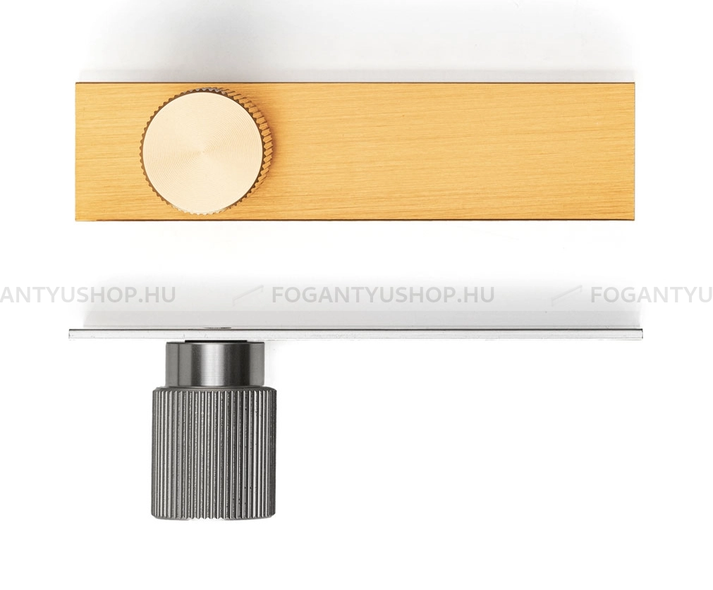 VIEFE Gombfogantyú - ARPA PLATE II. - 1 furatos - Sötét sárgaréz L291 - ABS műanyag - Színes fém gombfogantyú, bútorgomb