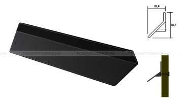 VIEFE Fogantyú Fogantyú PLIÉ - Festett fekete - Zamak fém ötvözet - Több méretben gyártott színes fém bútorfogantyú -  - Zamak fém ötvözet