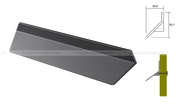 VIEFE Fogantyú Fogantyú PLIÉ - Metál szürke - Zamak fém ötvözet - Több méretben gyártott színes fém bútorfogantyú  -  - Zamak fém ötvözet